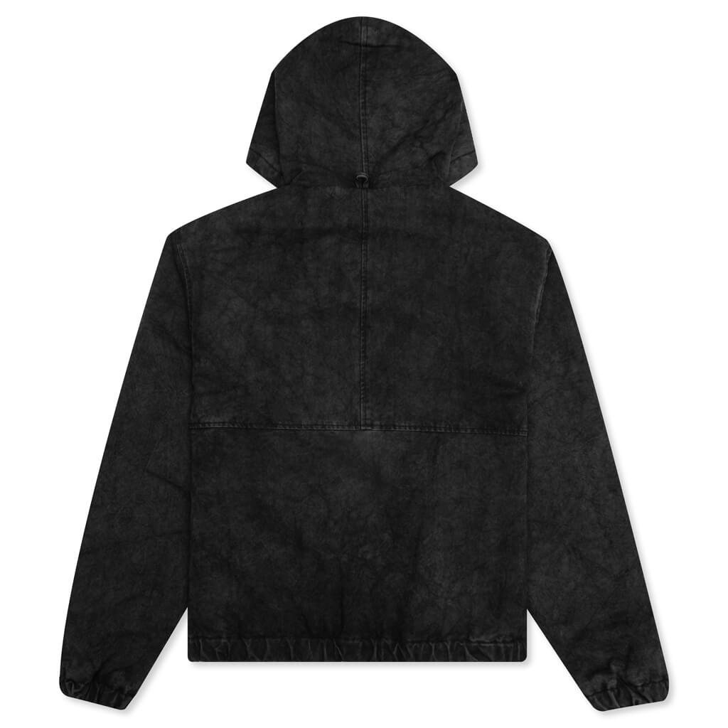Washed Canvas Insulated Jacket - Black