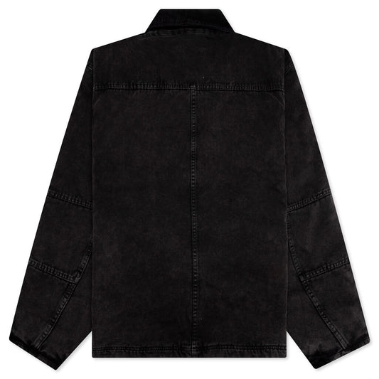 Washed Canvas Shop Jacket - Black