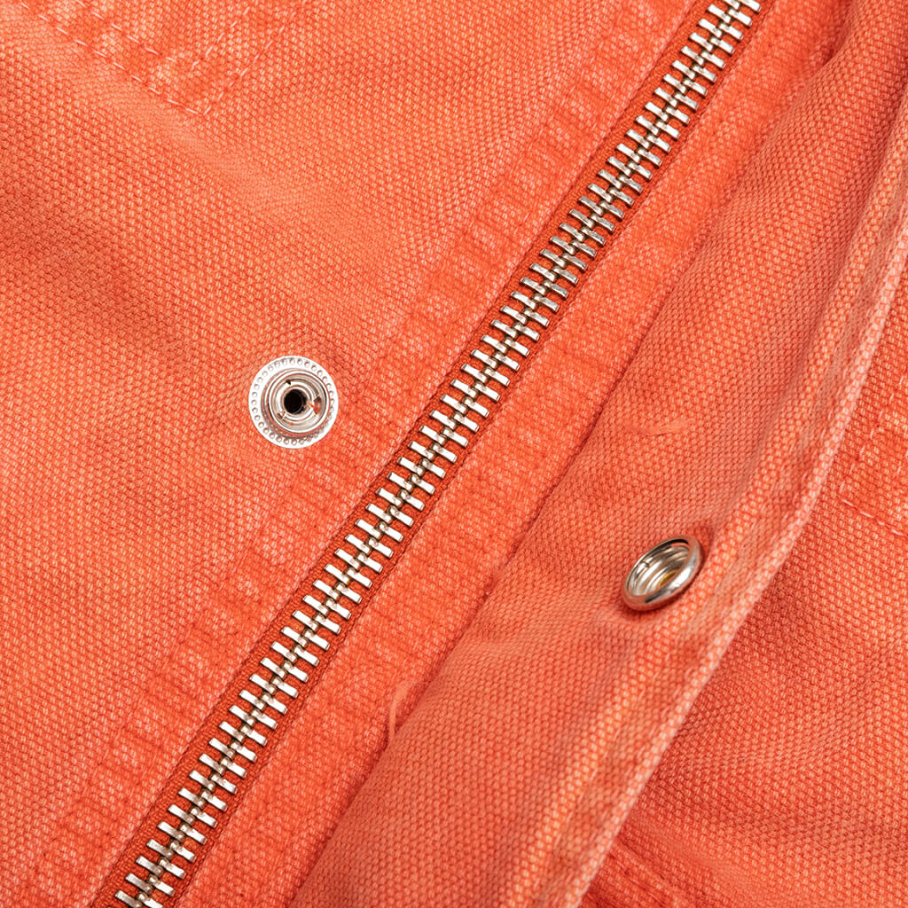 Washed Canvas Shop Jacket - Orange