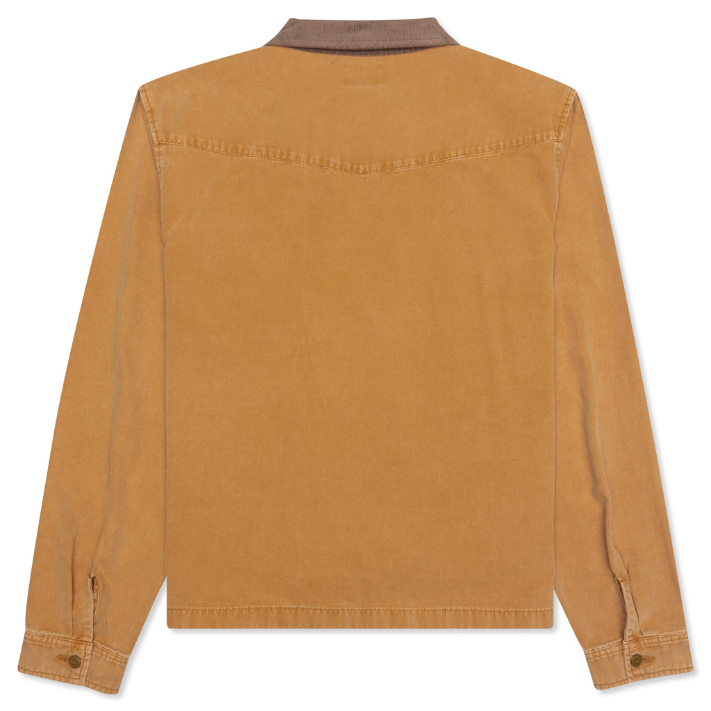 Washed Canvas Work Shirt - Gold