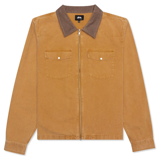 Washed Canvas Work Shirt - Gold