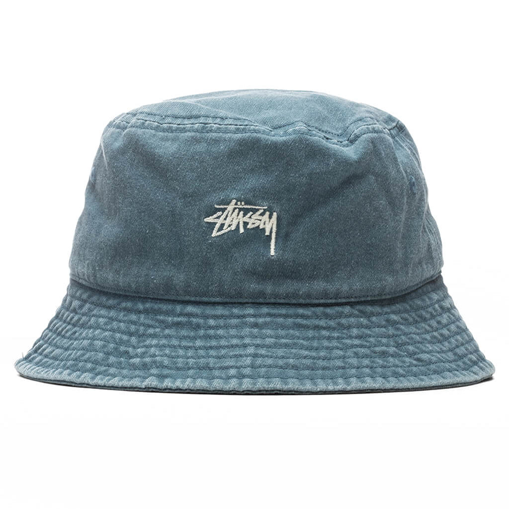 Washed Stock Bucket Hat - Laguna Blue
