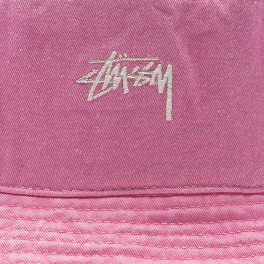 Washed Stock Bucket Hat - Pink