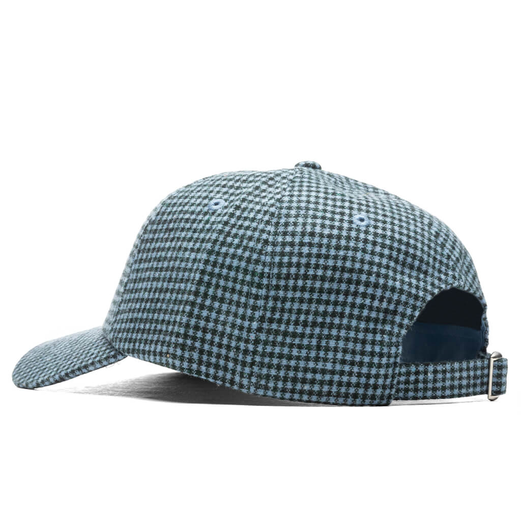 Wool Check Big Stock Low Pro - Blue