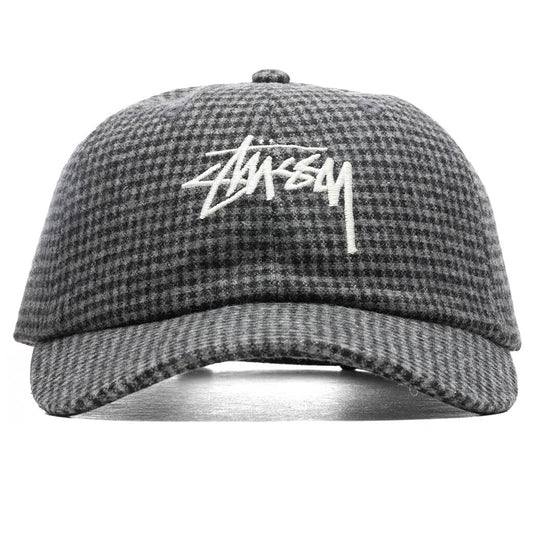 Wool Check Big Stock Low Pro - Charcoal