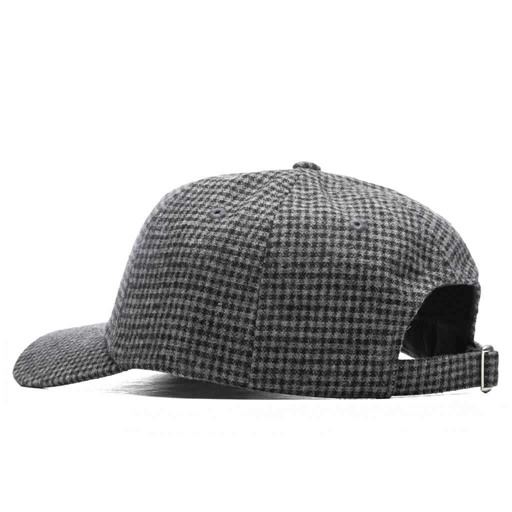 Wool Check Big Stock Low Pro - Charcoal