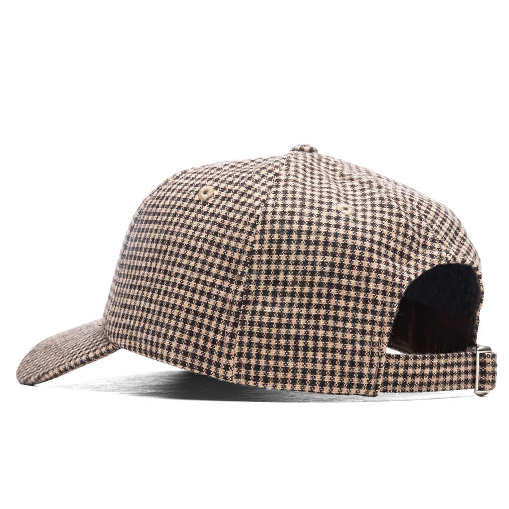 Wool Check Big Stock Low Pro - Brown