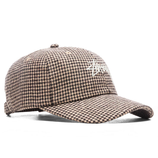 Wool Check Big Stock Low Pro - Brown