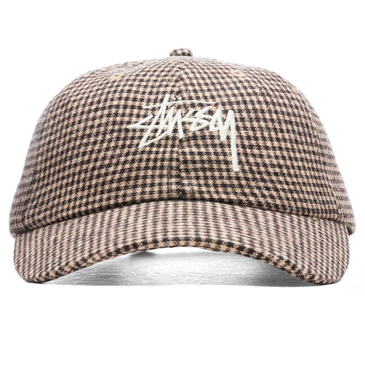 Wool Check Big Stock Low Pro - Brown