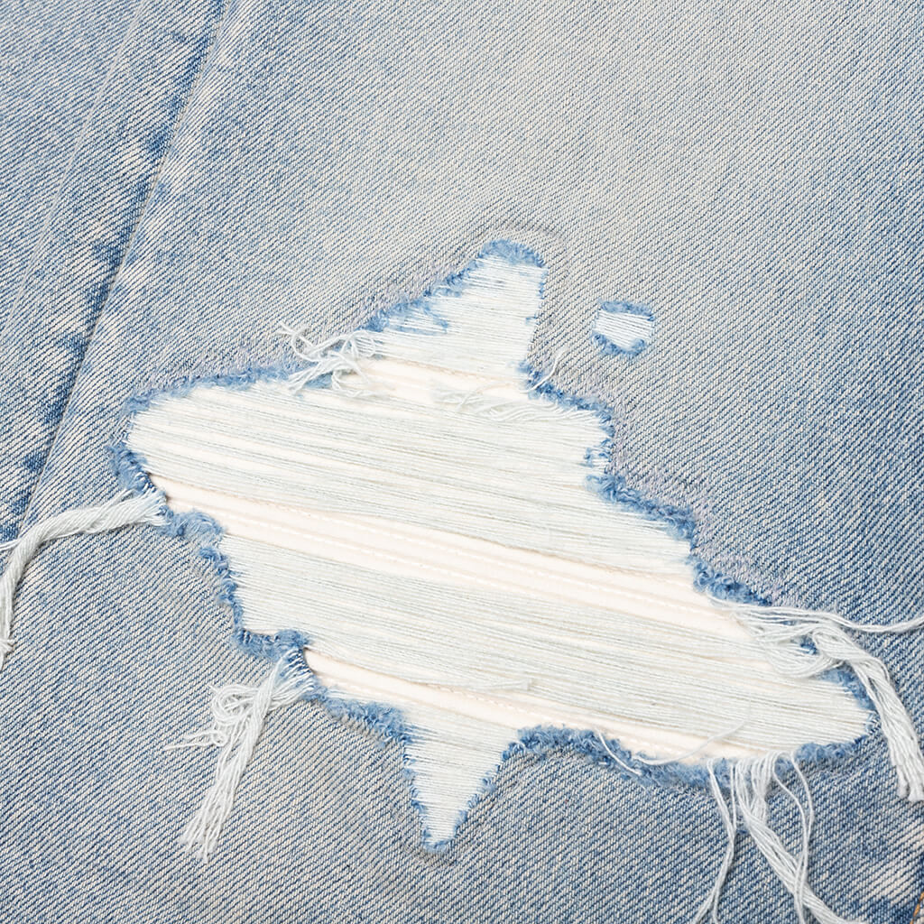 Suede Straight MX1 Jean - Antique Indigo