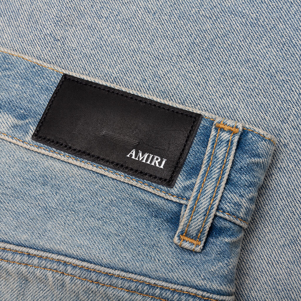 Suede Straight MX1 Jean - Antique Indigo
