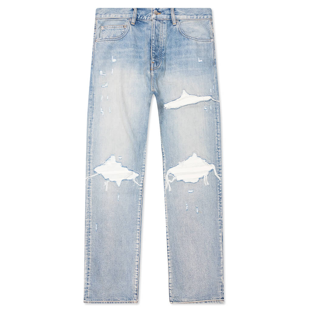Suede Straight MX1 Jean - Antique Indigo