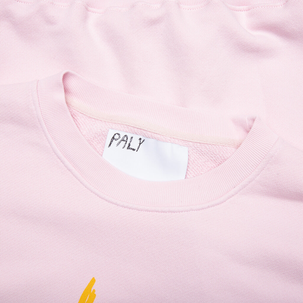 Sum One in Hollywood Luvs Me Crewneck Sweatshirt - Pink