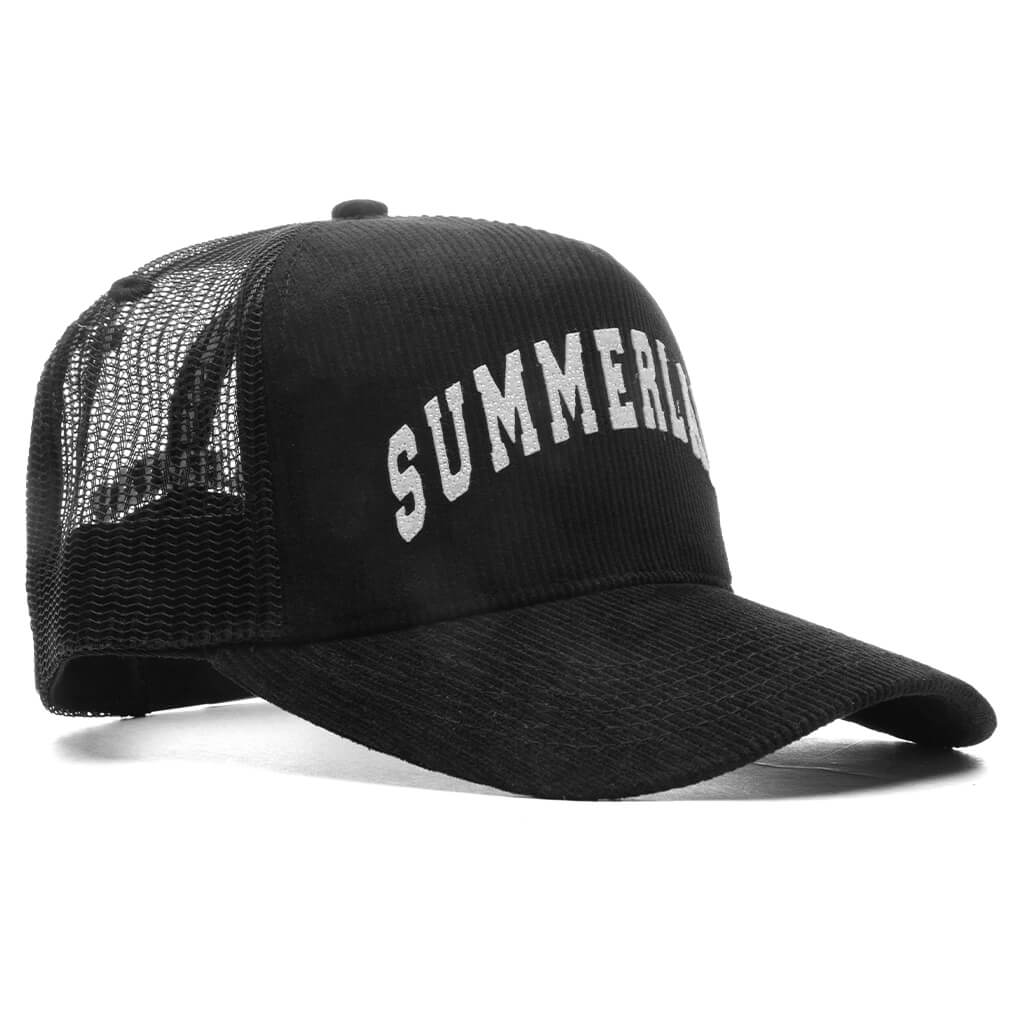 Summerland Corduroy Trucker Hat - Black