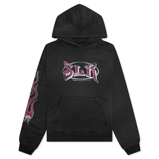 Summerland Racing Crystal Hoodie - Aged Black