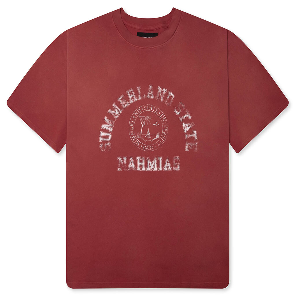 Summerland State Boxy Tee - Ruby
