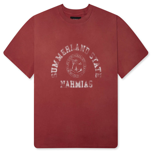 Summerland State Boxy Tee - Ruby