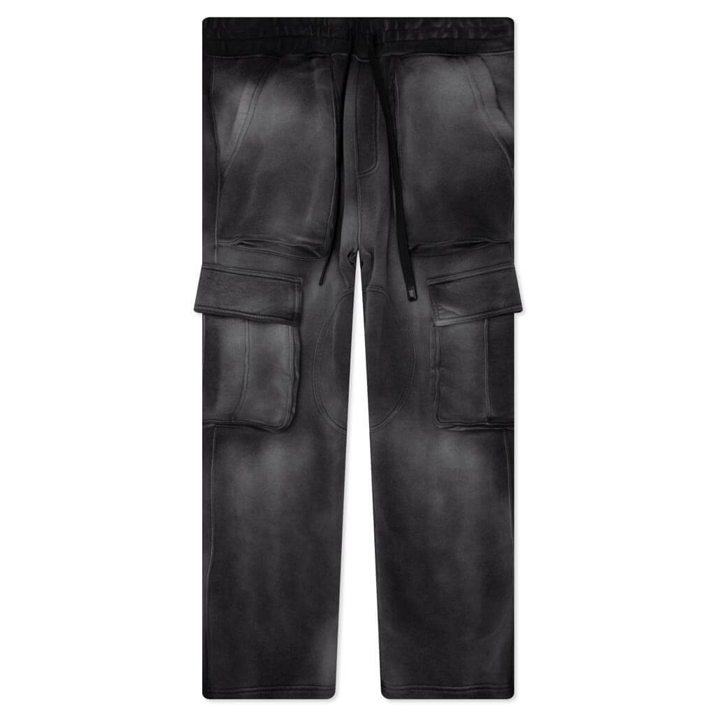 Sunfade Logo Cargo Sweatpant - Faded Black