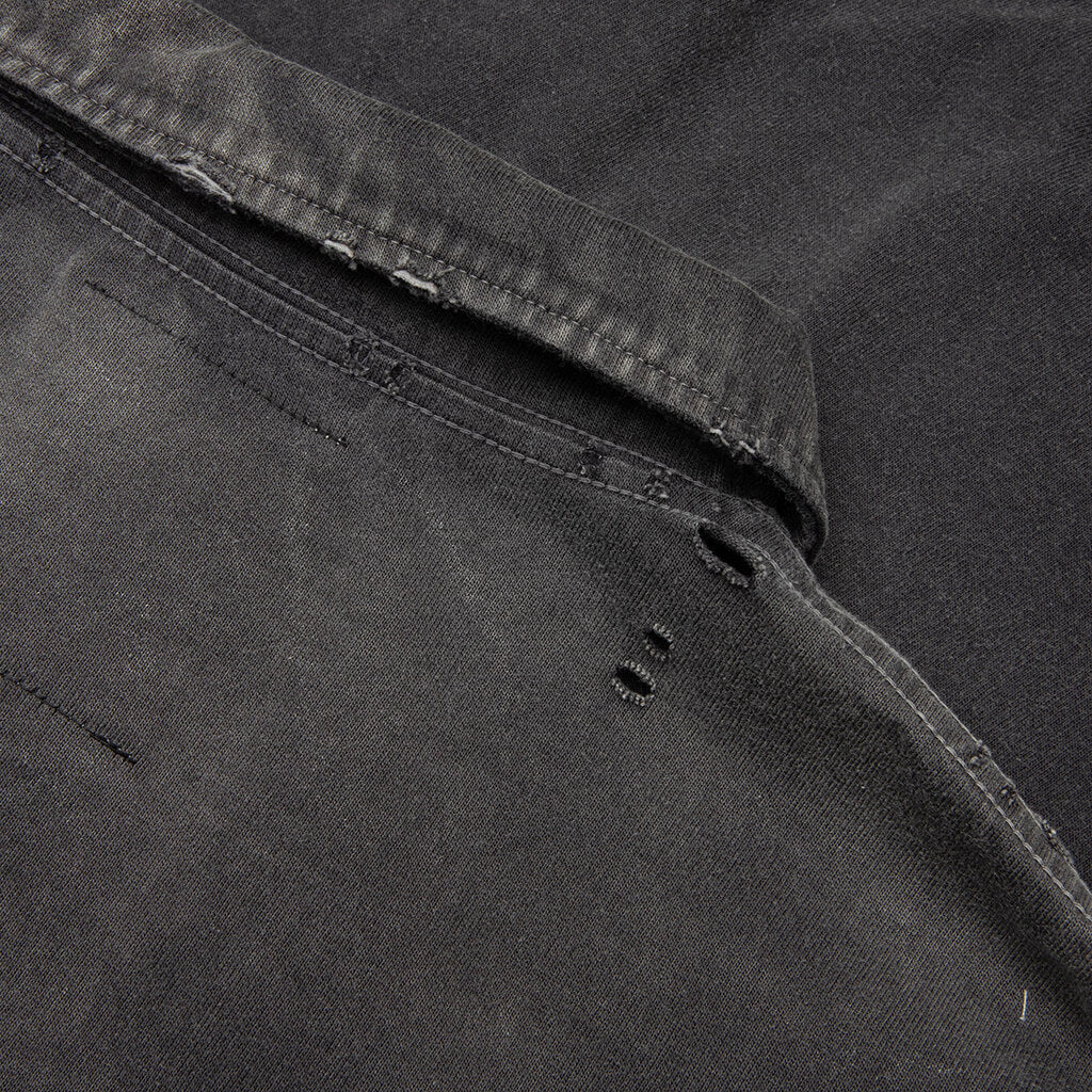 Sun Faded L/S Polo - Black