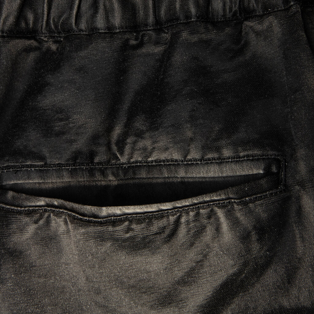 Sun Faded Like Satin Shorts - Black