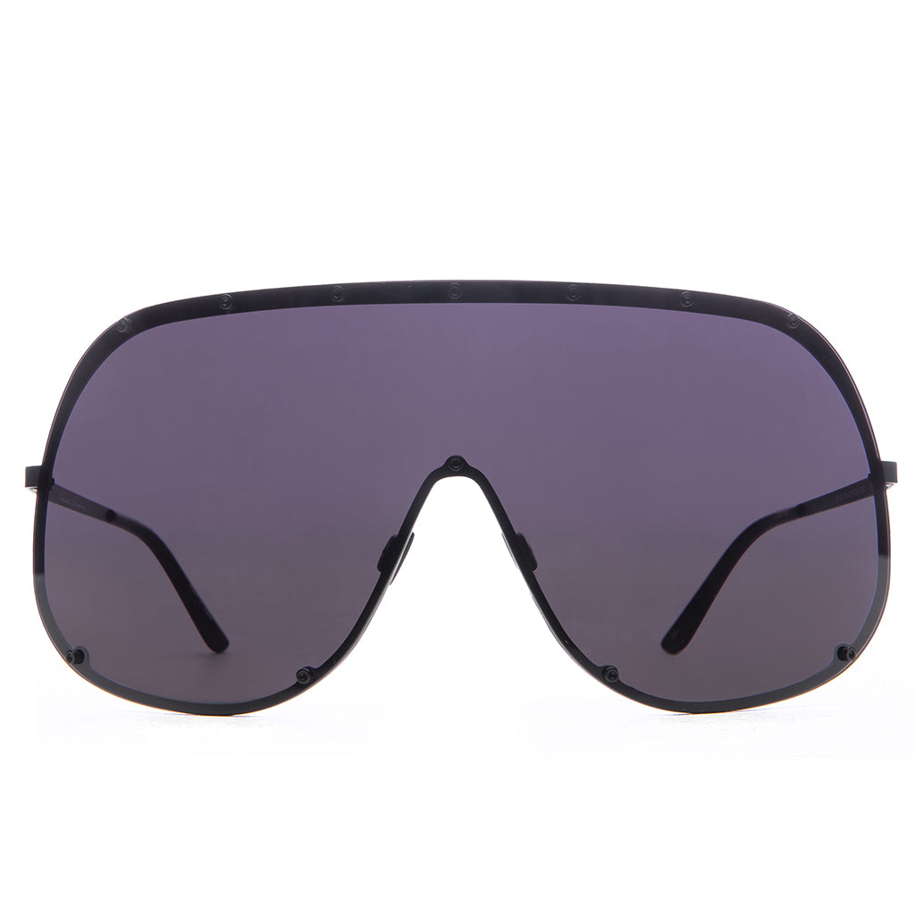 Sunglasses Shield - Black Temple/Black Lens