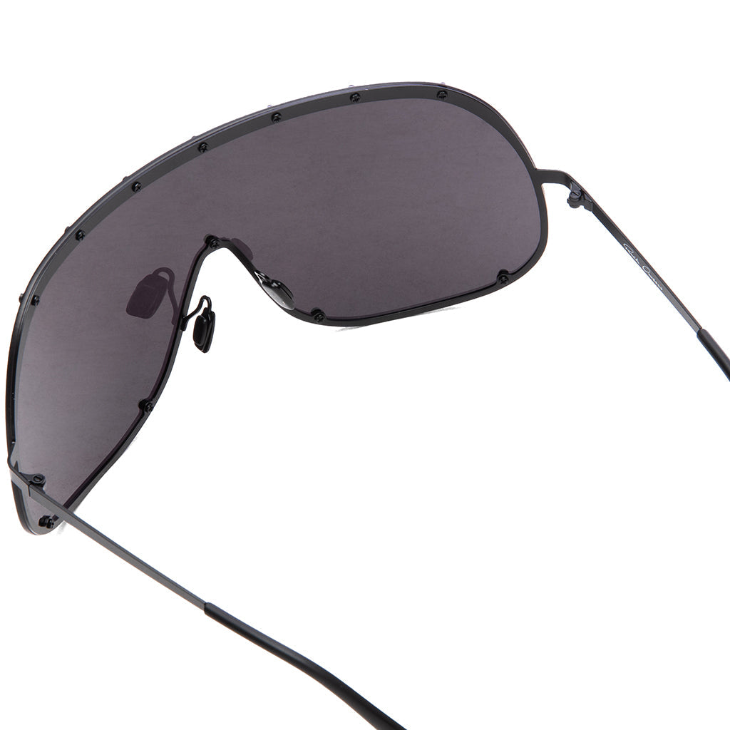 Sunglasses Shield - Black Temple/Black Lens