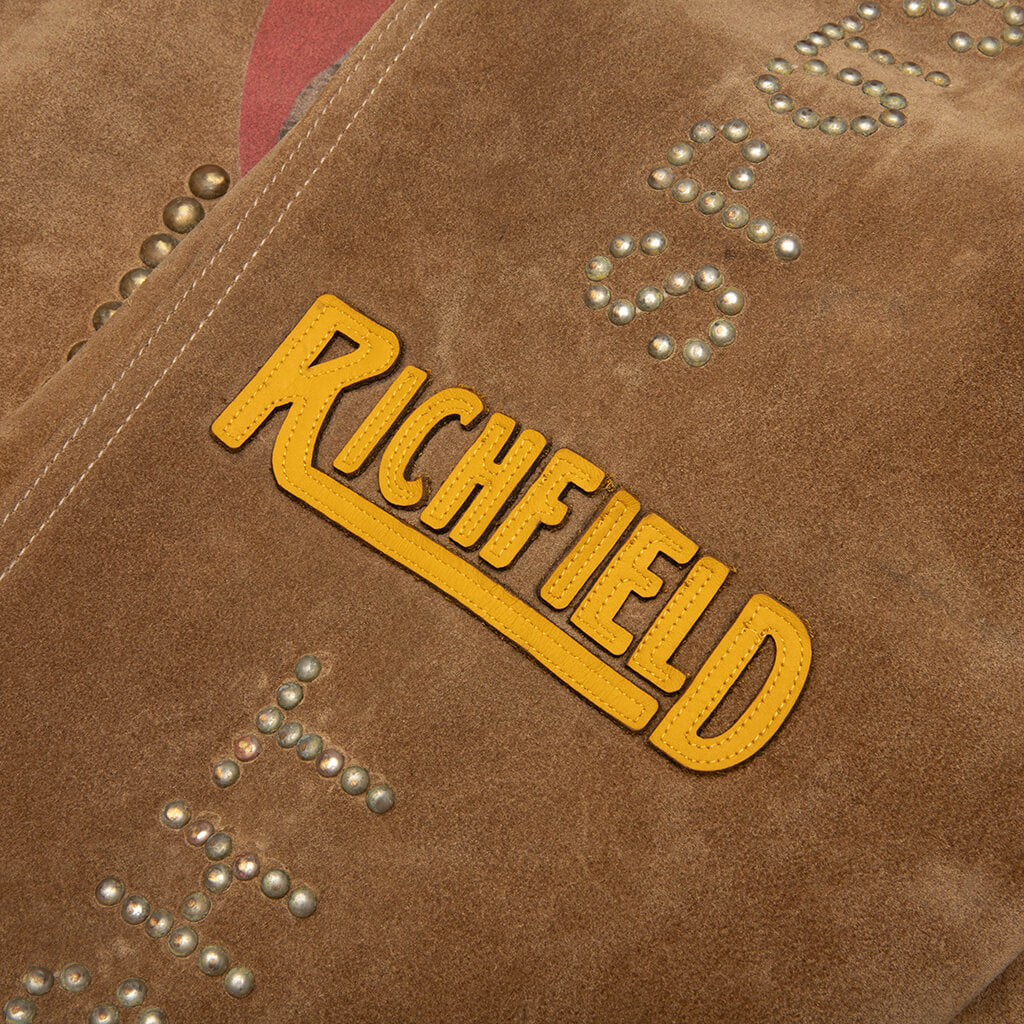 Sunset Blvd. Sponsored Suede Jacket - Tan