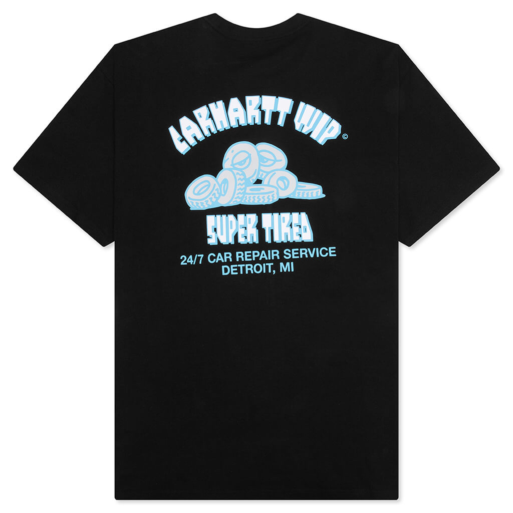 Super Tired S/S T-Shirt - Black