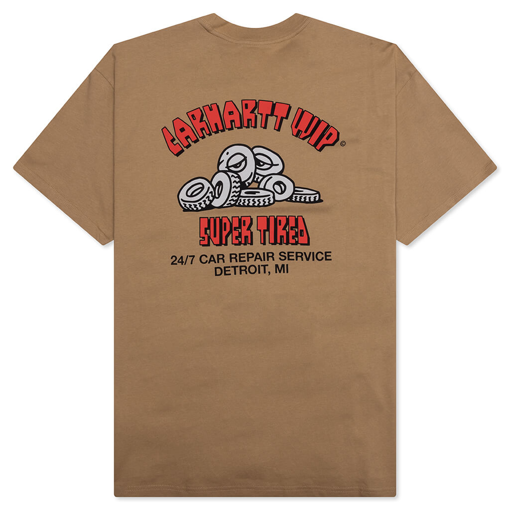 Super Tired S/S T-Shirt - Peanut