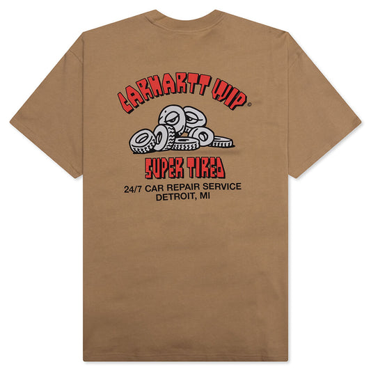 Super Tired S/S T-Shirt - Peanut