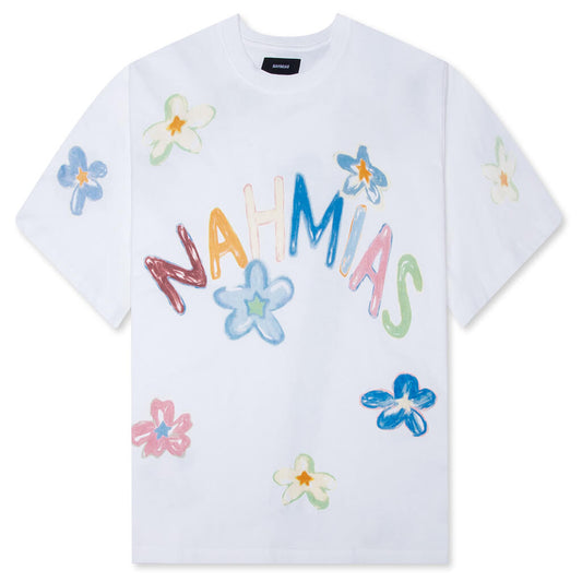 Super Bloom Boxy Tee - White