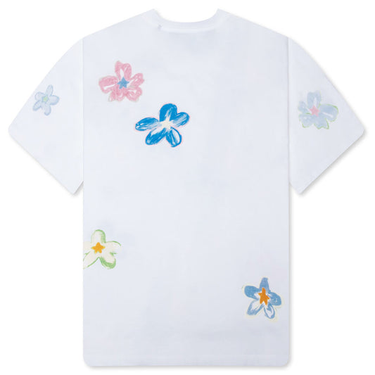 Super Bloom Boxy Tee - White