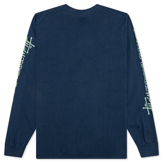Superior Quality Pig. Dyed Ls - Navy