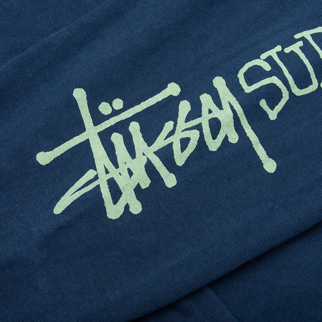 Superior Quality Pig. Dyed Ls - Navy