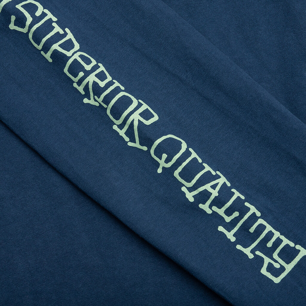 Superior Quality Pig. Dyed Ls - Navy