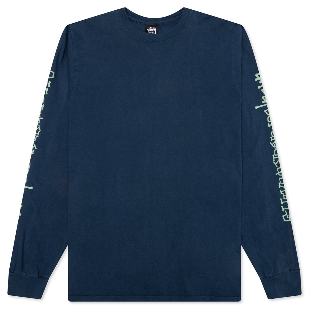 Superior Quality Pig. Dyed Ls - Navy
