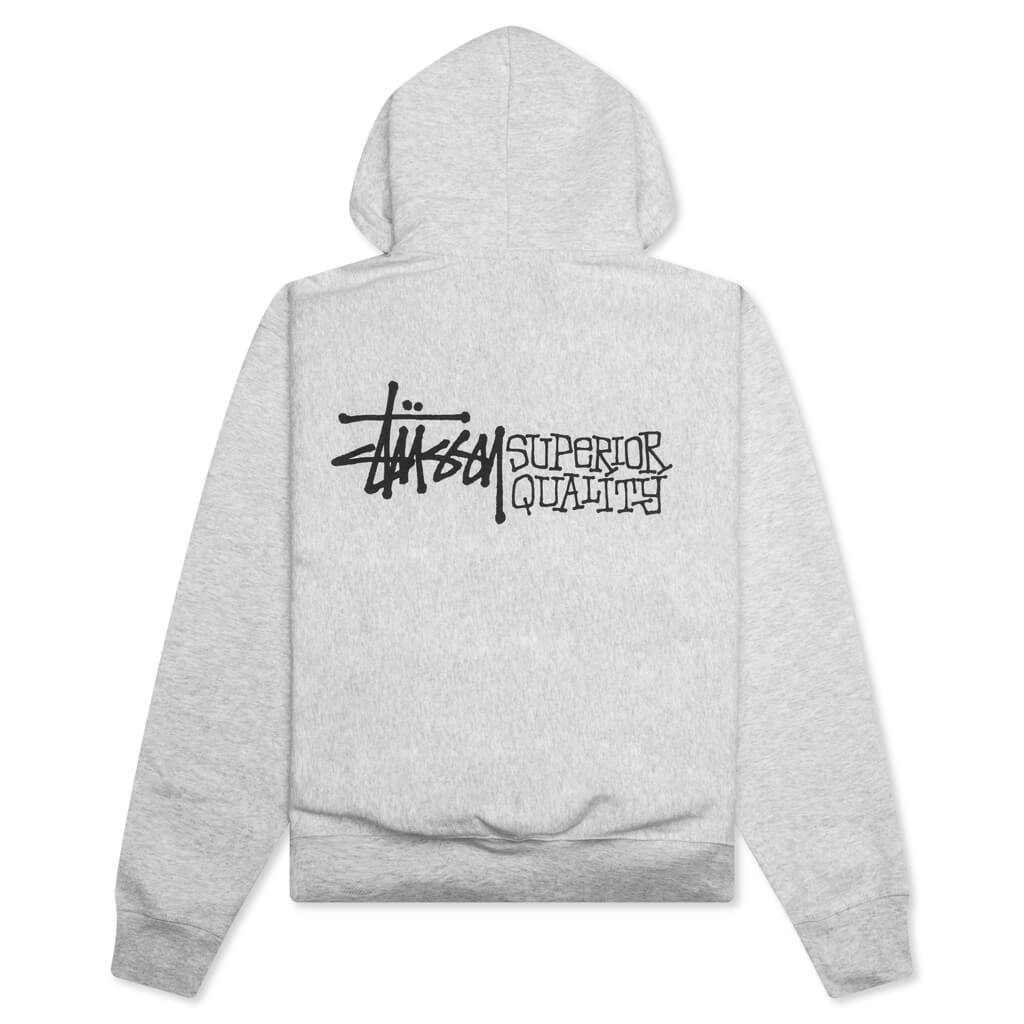 Superior Quality Zip Hoodie - Ash Heather