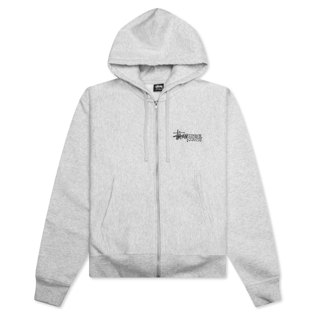 Superior Quality Zip Hoodie - Ash Heather