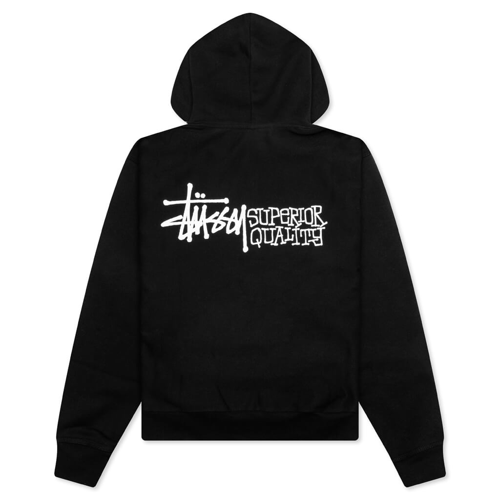 Superior Quality Zip Hoodie - Black