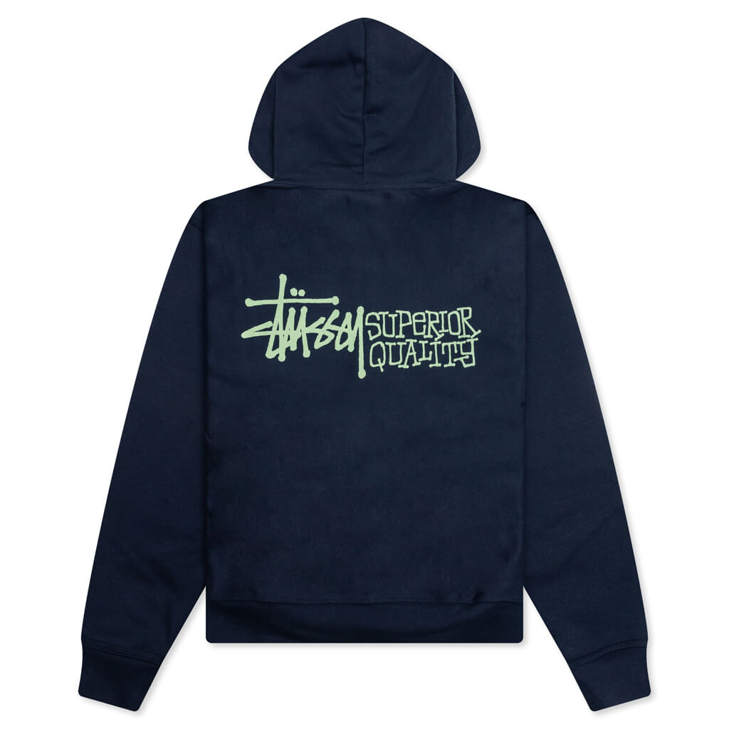 Superior Quality Zip Hoodie - Navy