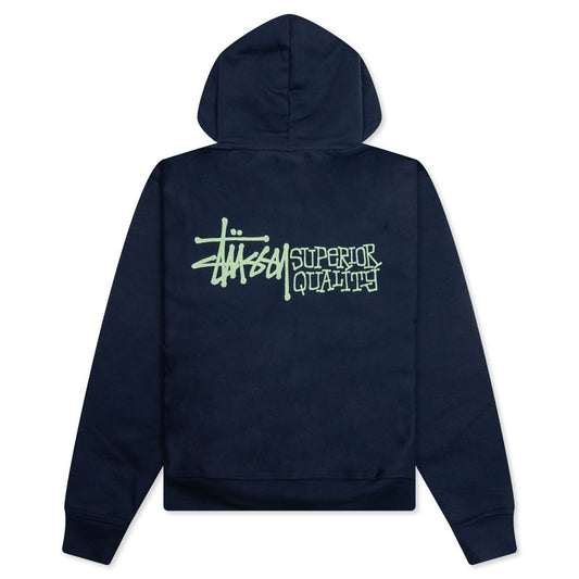 Superior Quality Zip Hoodie - Navy