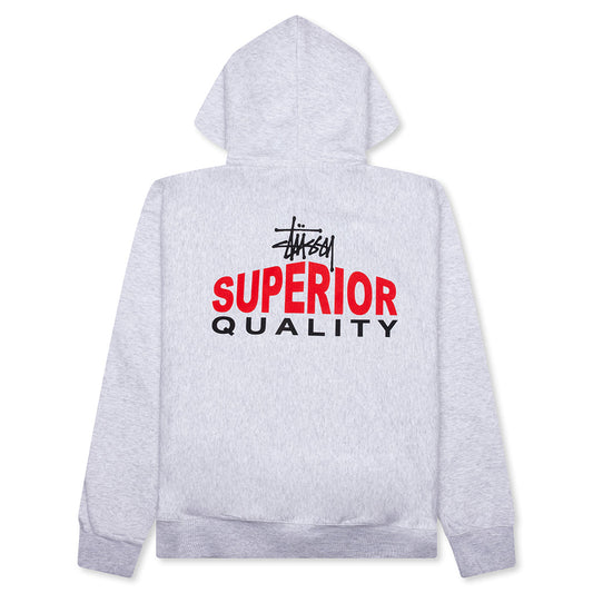 Superior Quality Zip Hoodie - Ash Heather