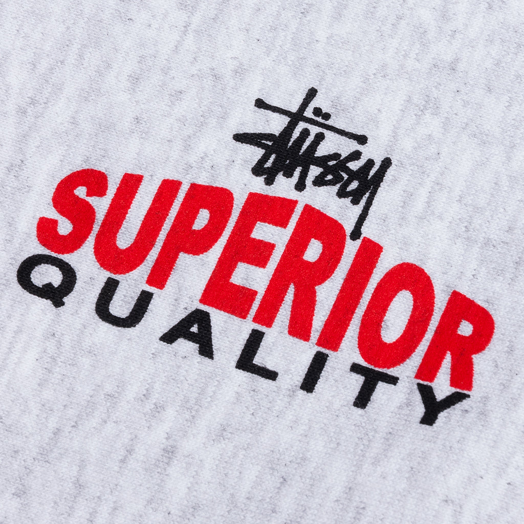 Superior Quality Zip Hoodie - Ash Heather