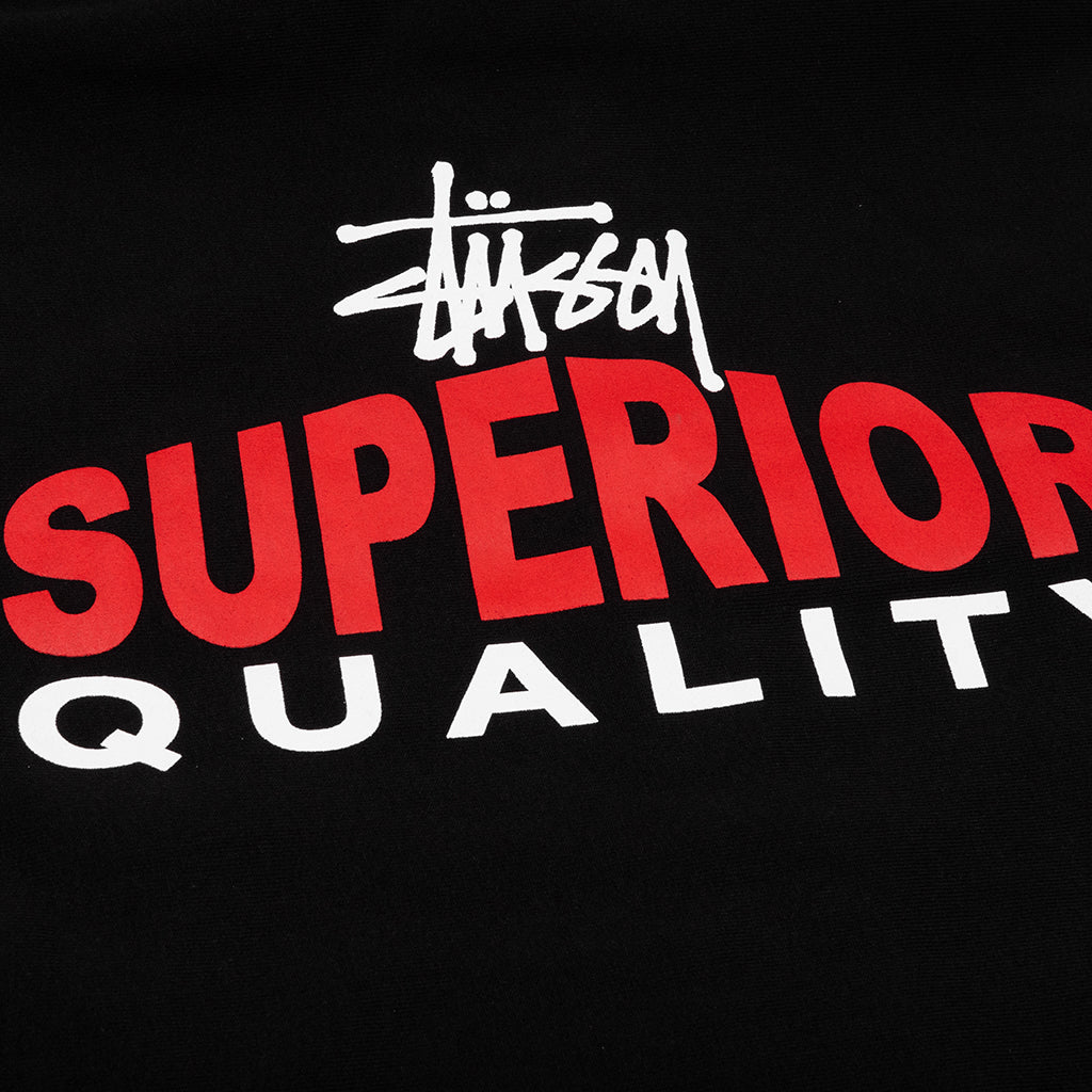 Superior Quality Zip Hoodie - Black