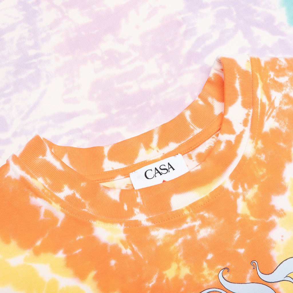 Surf Trip Printed Oversized T-Shirt - Tie Dye