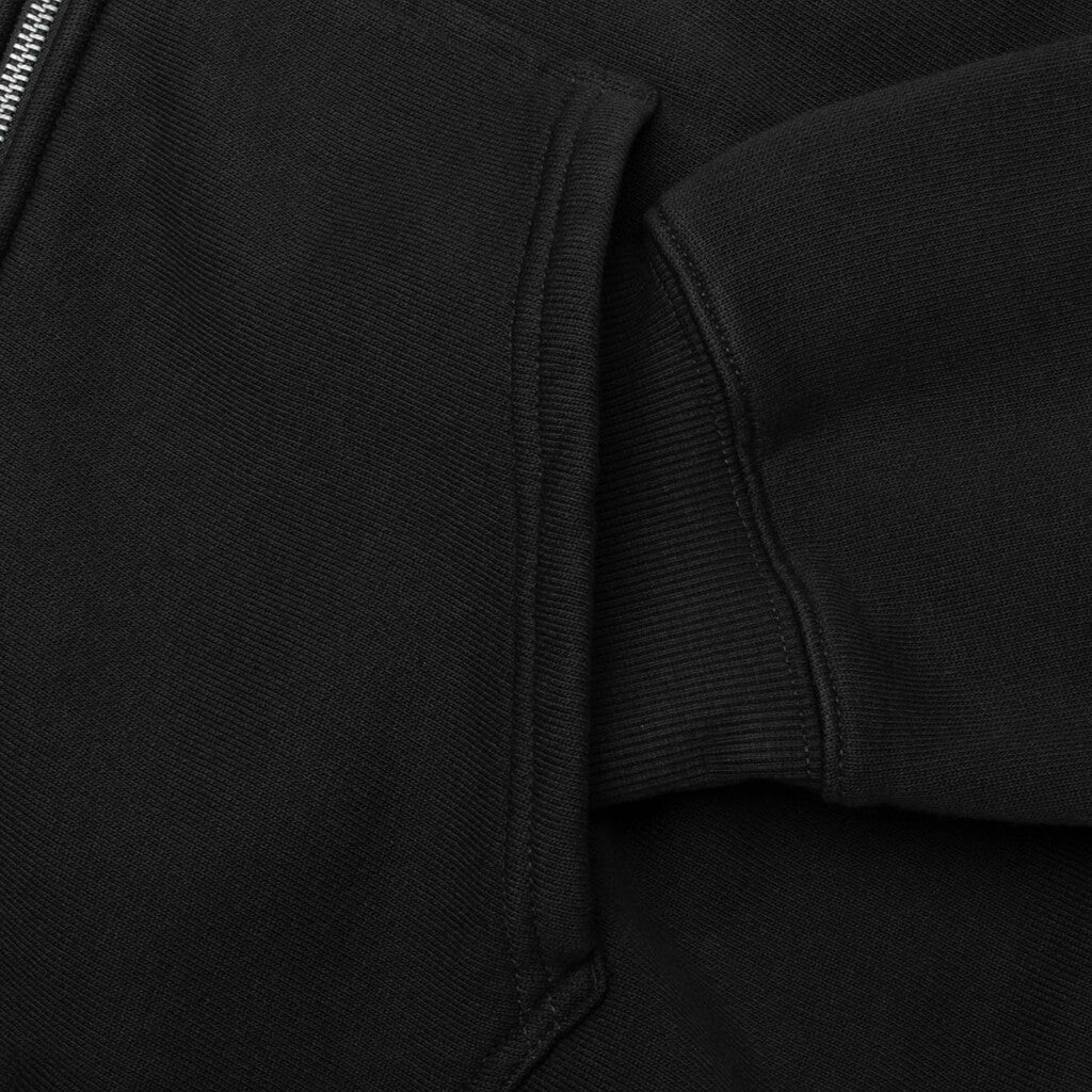 Surf Size Garment Dyed Zip Hood - Faded Black