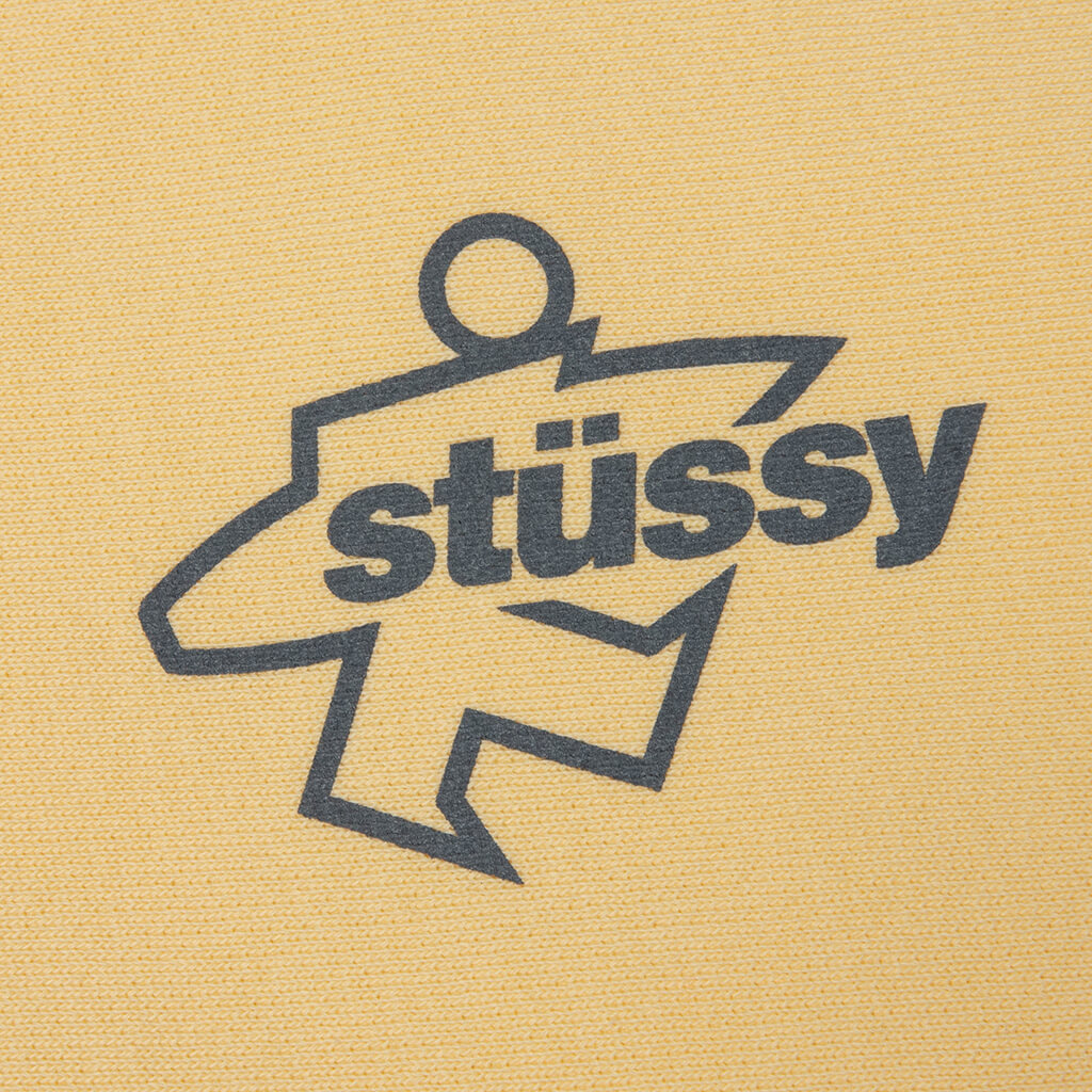 Surf Size Garment Dyed Zip Hood - Gold