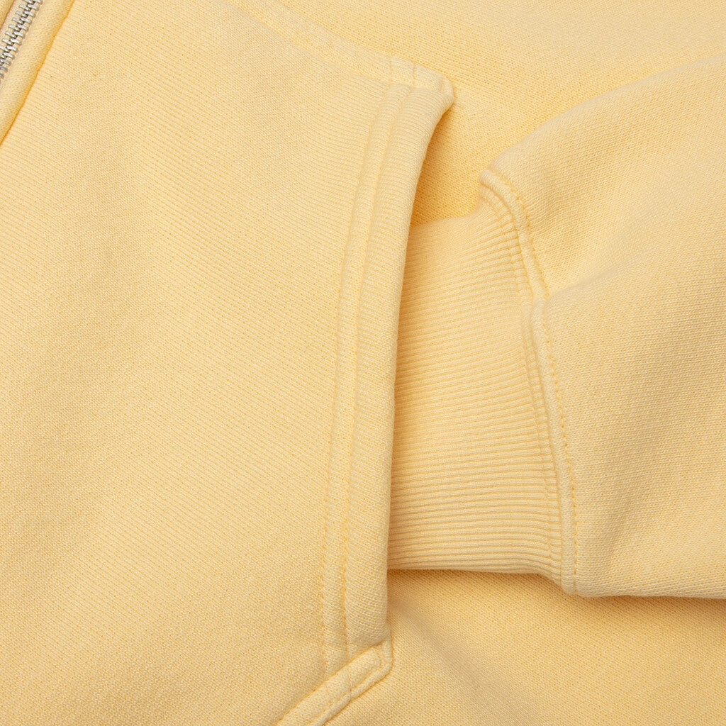 Surf Size Garment Dyed Zip Hood - Gold