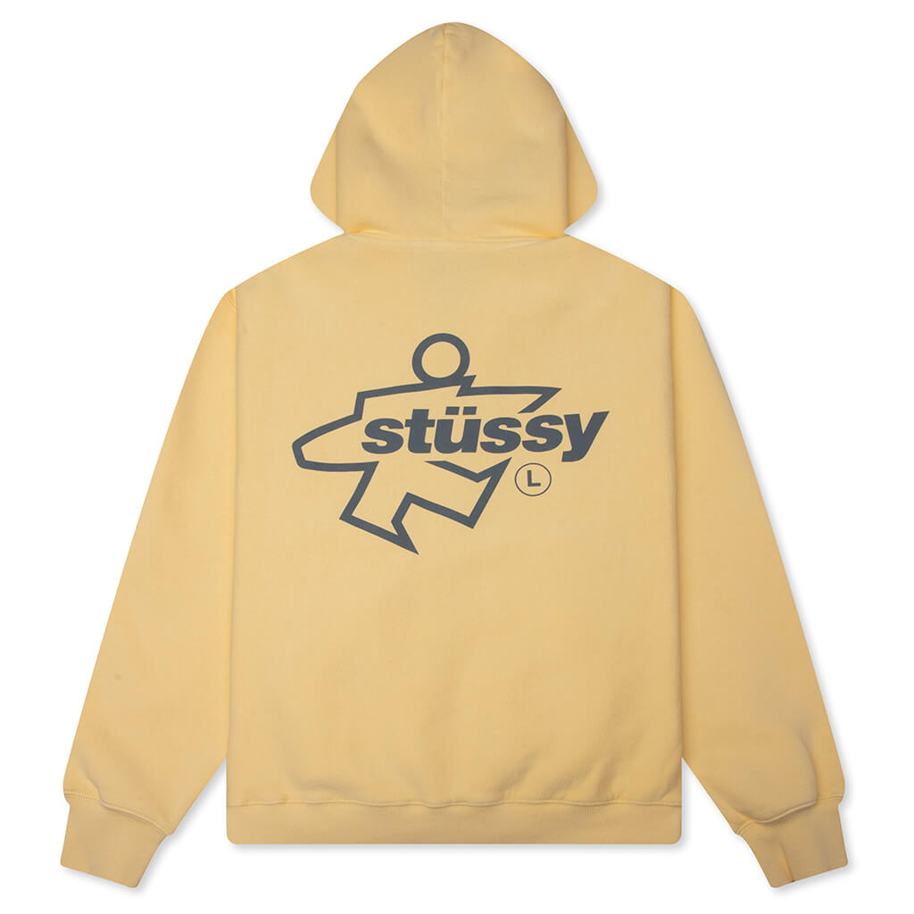 Surf Size Garment Dyed Zip Hood - Gold