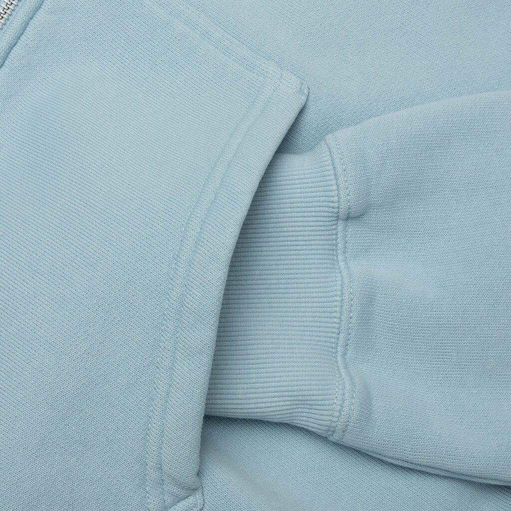Surf Size Garment Dyed Zip Hood - Sky Blue
